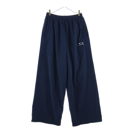 Balenciaga Tracksuit Pants Logo Embroidery Nylon Navy