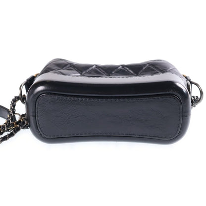 Chanel Gabrielle de Chanel Small Hobo Chain Shoulder Bag Black Vintage Calfskin — view 4