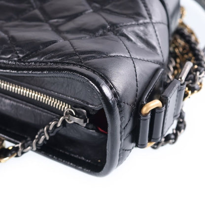 Chanel Gabrielle de Chanel Small Hobo Chain Shoulder Bag Black Vintage Calfskin — view 6
