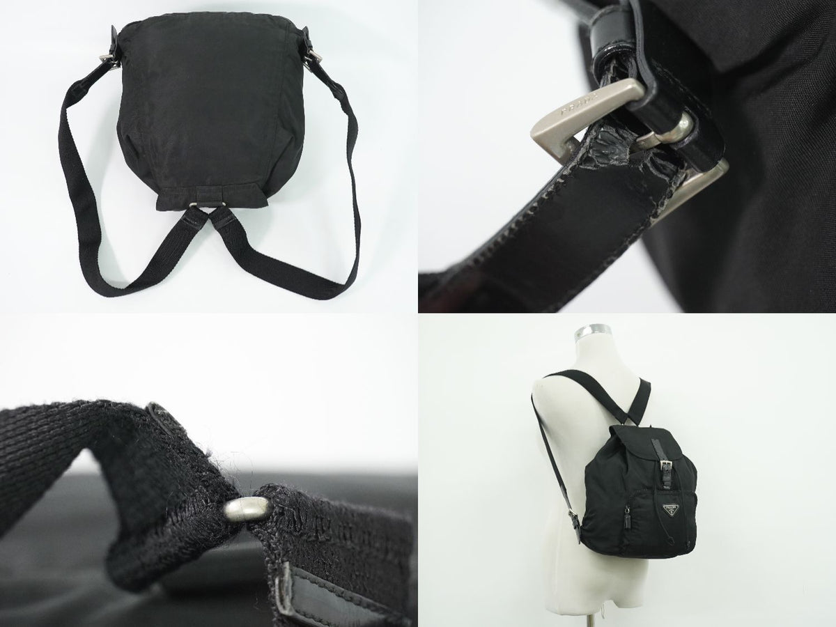 Prada Nylon Backpack Black — view 6