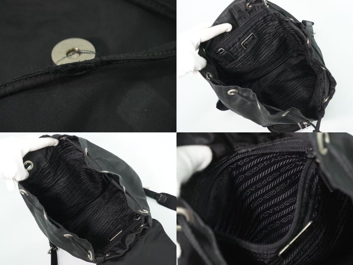Prada Nylon Backpack Black — view 8