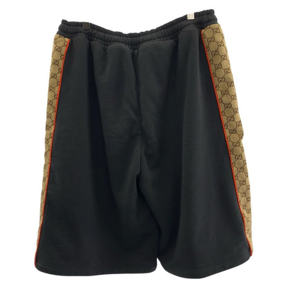 Gucci GG Insert Black Dark Gray Cotton Shorts L — view 2