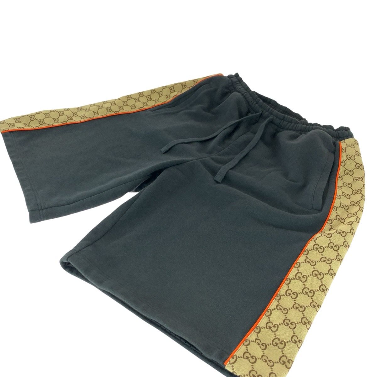 Gucci GG Insert Black Dark Gray Cotton Shorts L — view 7