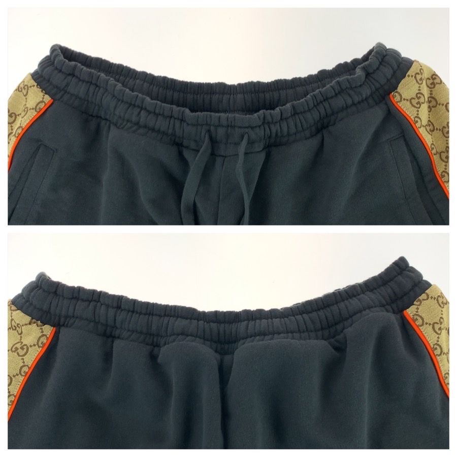 Gucci GG Insert Black Dark Gray Cotton Shorts L — view 3