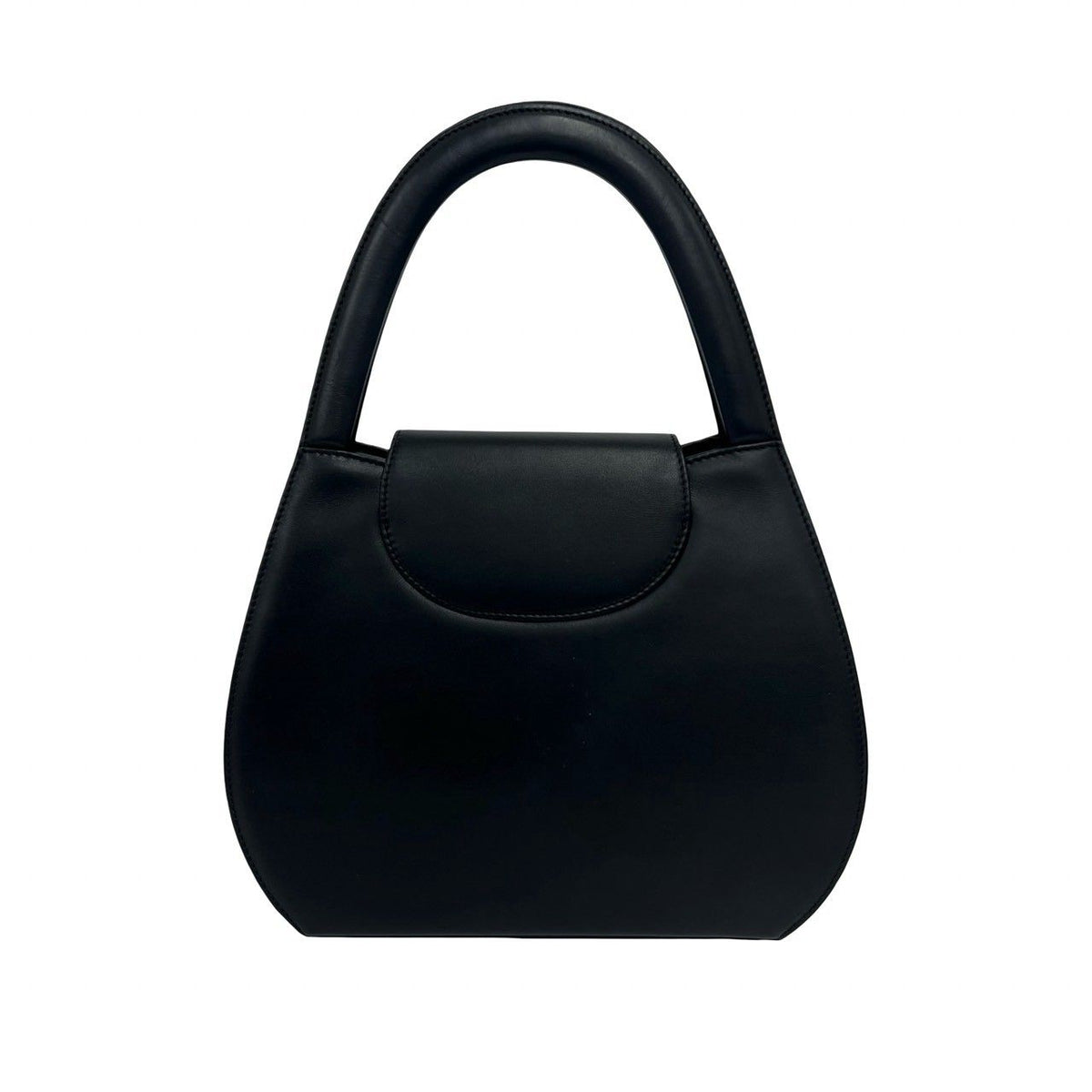 Cartier Vintage Panthere Leather Handbag Black — view 3