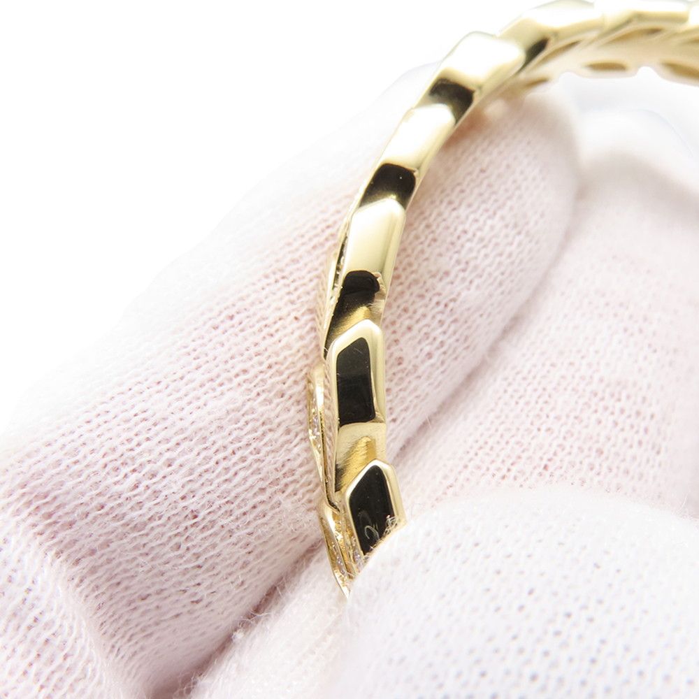 Tiffany & Co Bracelet Victoria Vine Hinge Bangle Diamond Total 18k Yellow Gold — view 6
