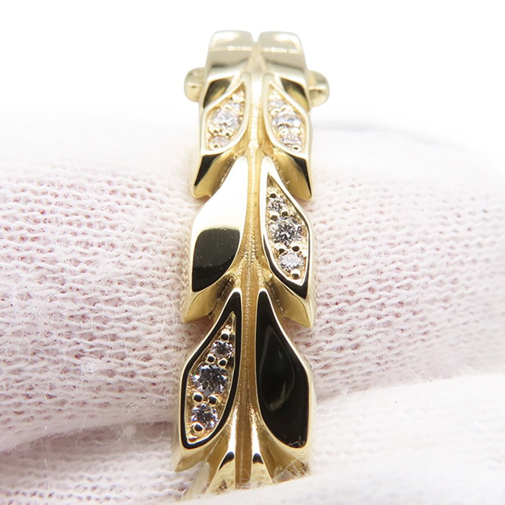 Tiffany & Co Bracelet Victoria Vine Hinge Bangle Diamond Total 18k Yellow Gold — view 7