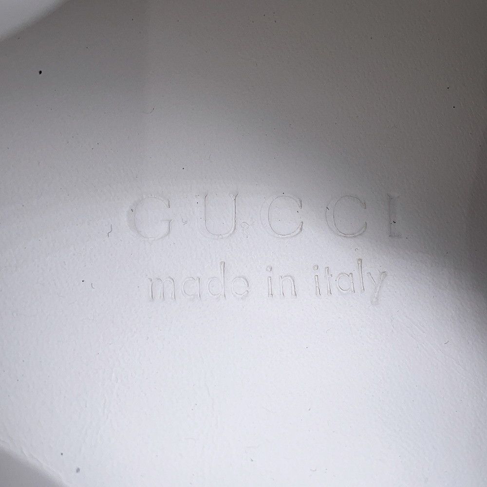 Gucci Sneakers GG Embossed Leather Shoes Black White 11.5 — view 7