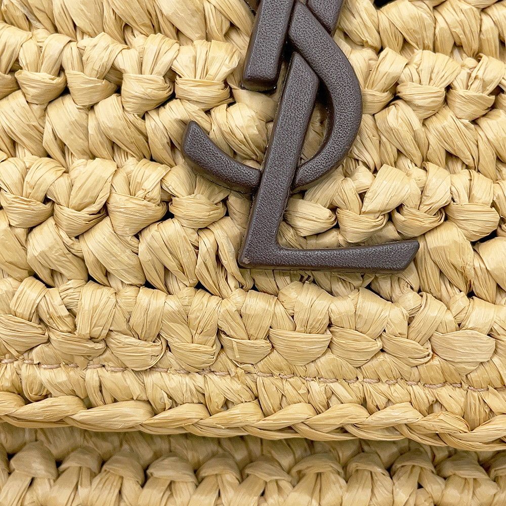 Saint Laurent Paris Chain Shoulder Bag Niki Raffia Leather — view 8