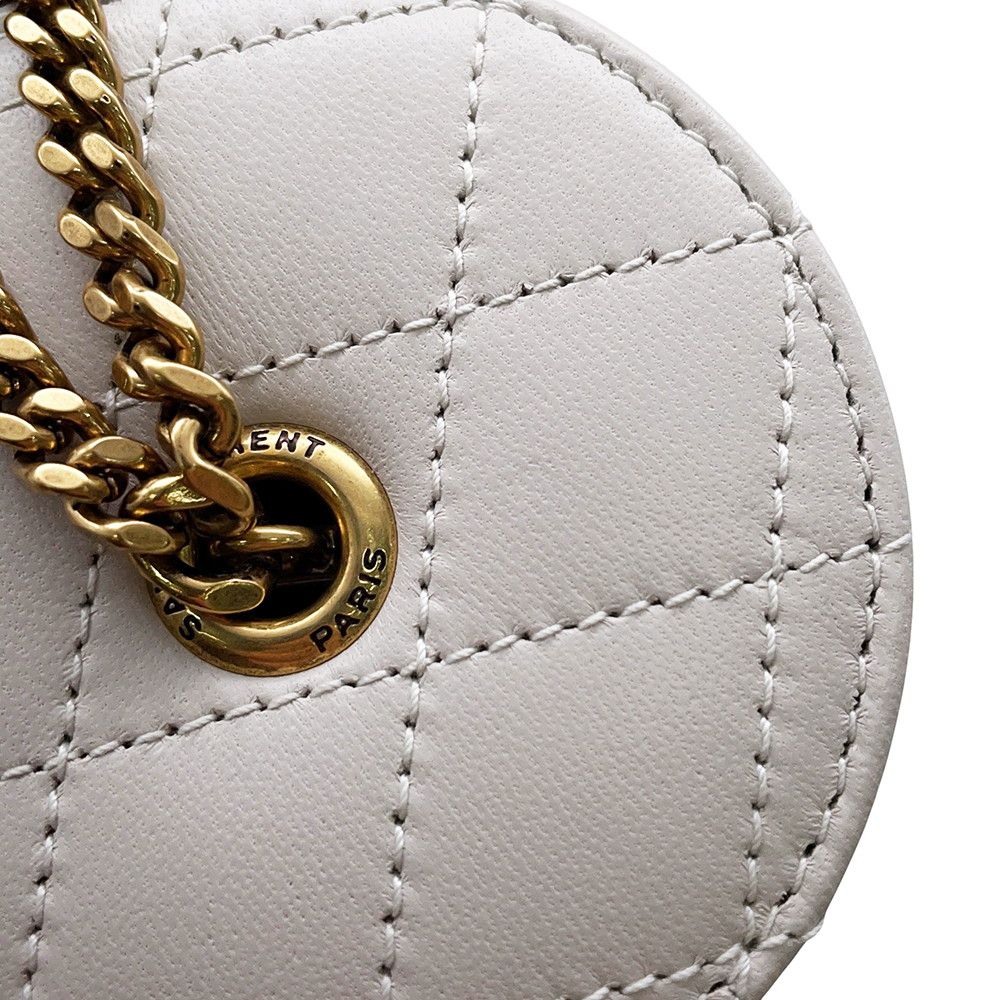 Saint Laurent Paris Chain Bag Micro Cone Lambskin YSL Bag — view 7