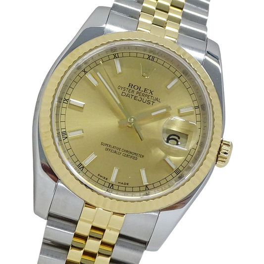 Rolex Datejust Watch Automatic Stainless Steel Gold YG Combination