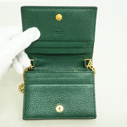 Gucci Wallet Zumi Leather Green Gold Silver — view 3