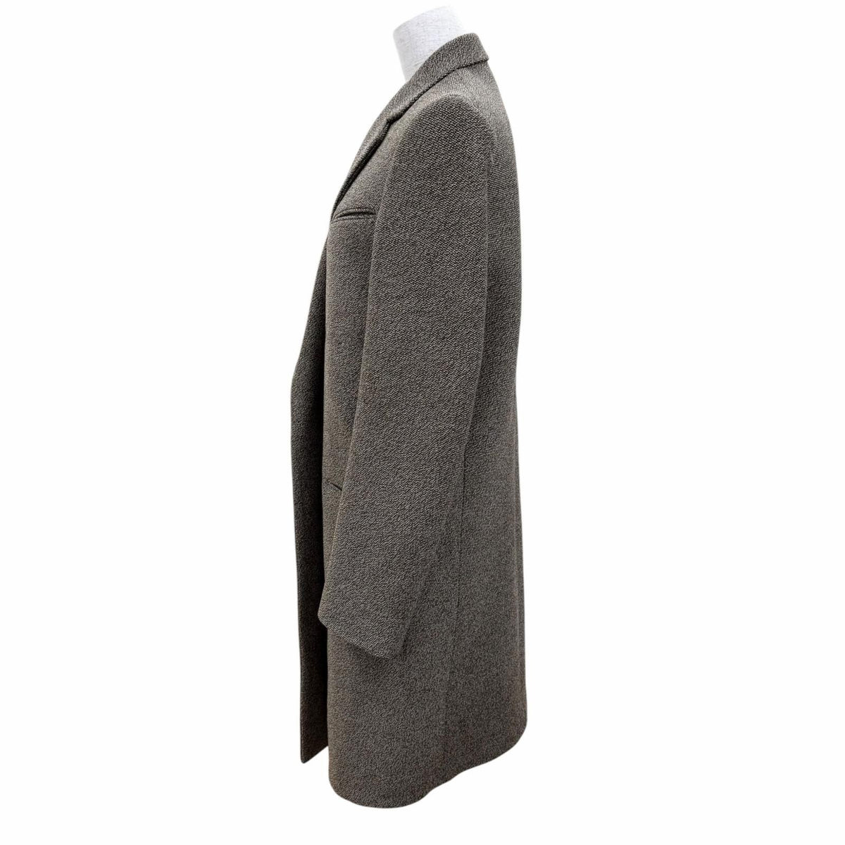 Celine Wool Cashmere Phoebe Philo Era Long Crombie Coat Brown 38 — view 3