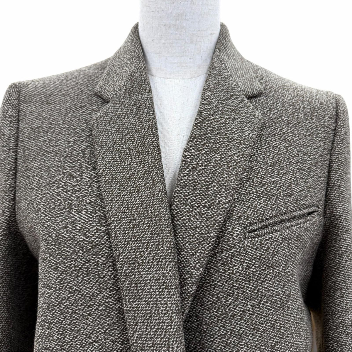 Celine Wool Cashmere Phoebe Philo Era Long Crombie Coat Brown 38 — view 2