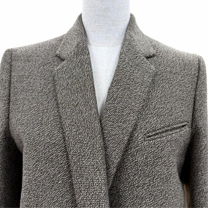 Celine Wool Cashmere Phoebe Philo Era Long Crombie Coat Brown 38 — view 2