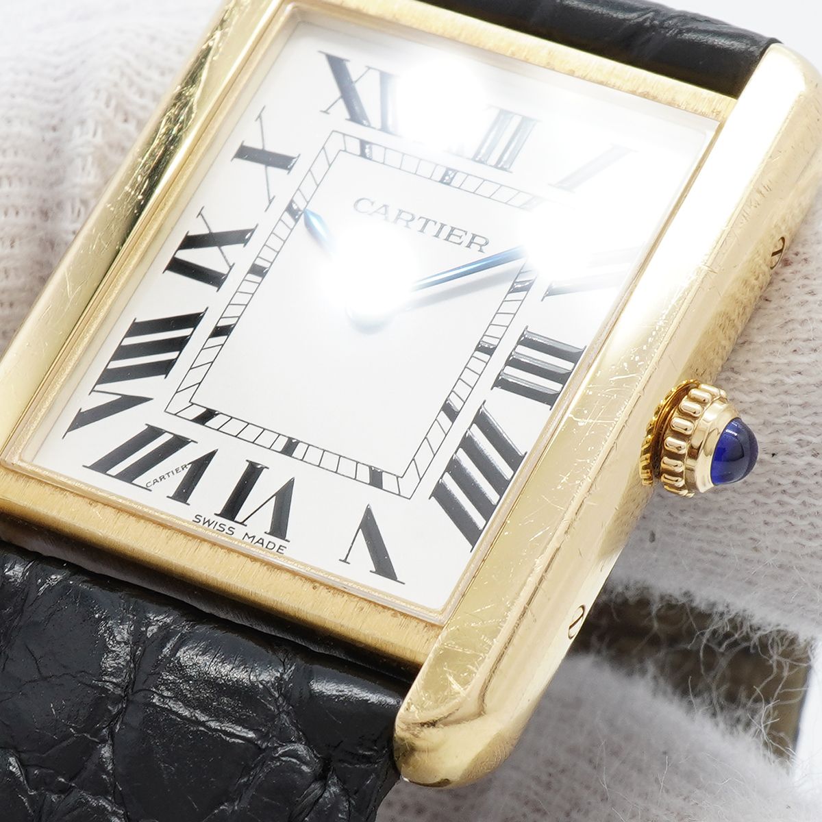 Cartier Tank Solo LM Silver Dial Watch — view 6