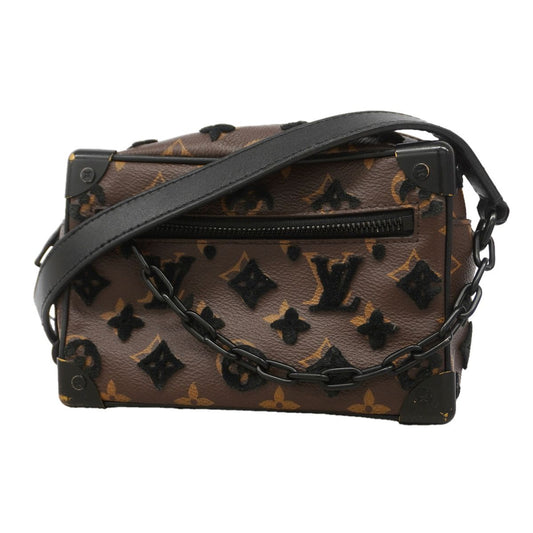 Louis Vuitton Shoulder Bag Monogram Tuffetage Mini Soft Trunk Brown Black