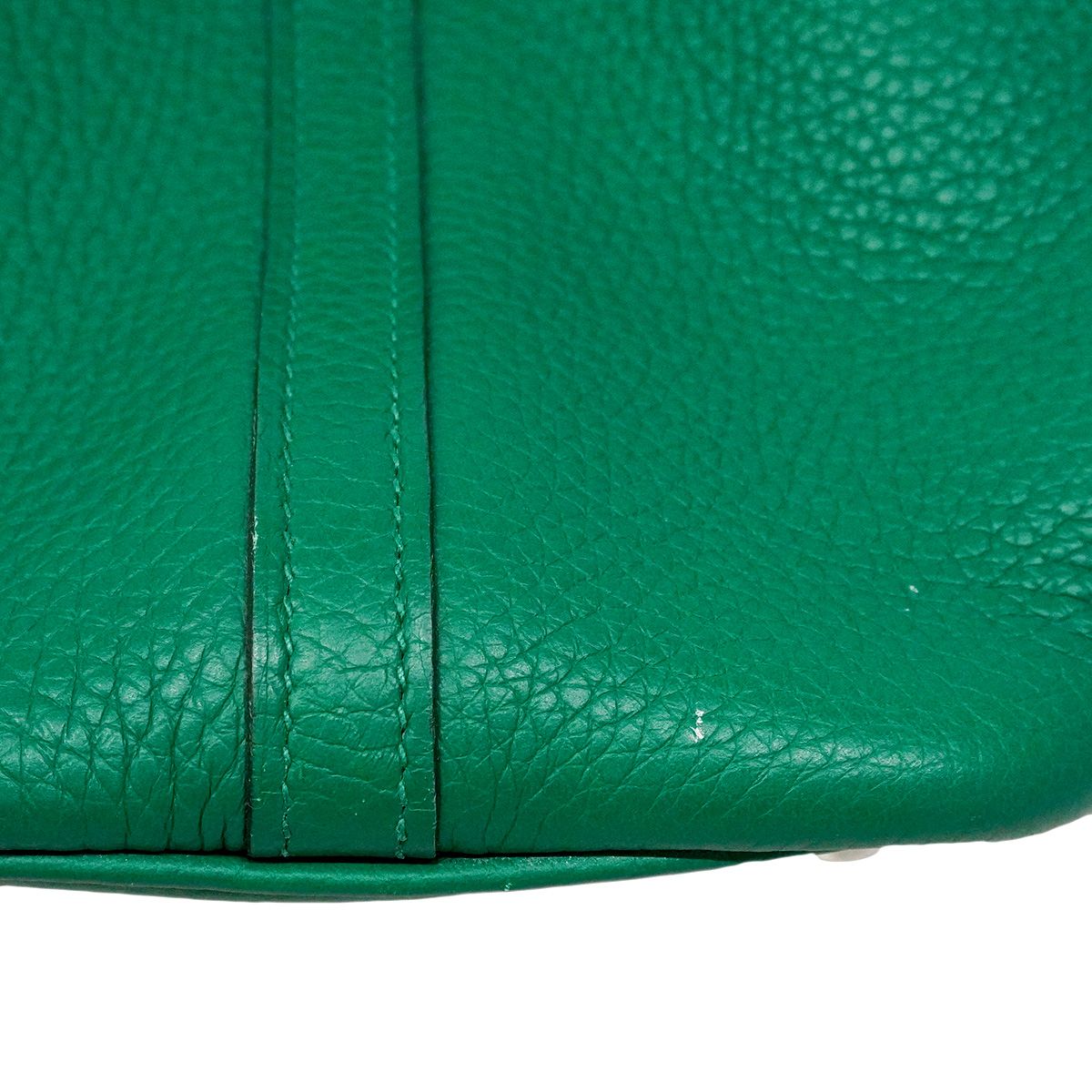Hermes Handbag Picotin Lock PM Taurillon Clemence Vert Verdigo Silver — view 7