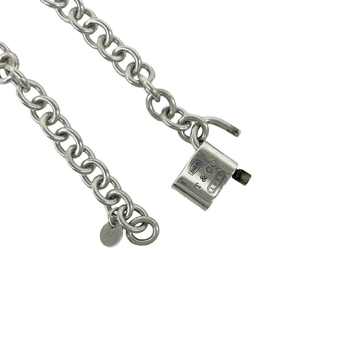 Tiffany & Co Vintage Cadena Rock Bracelet 1837 925 Sterling Silver — view 7