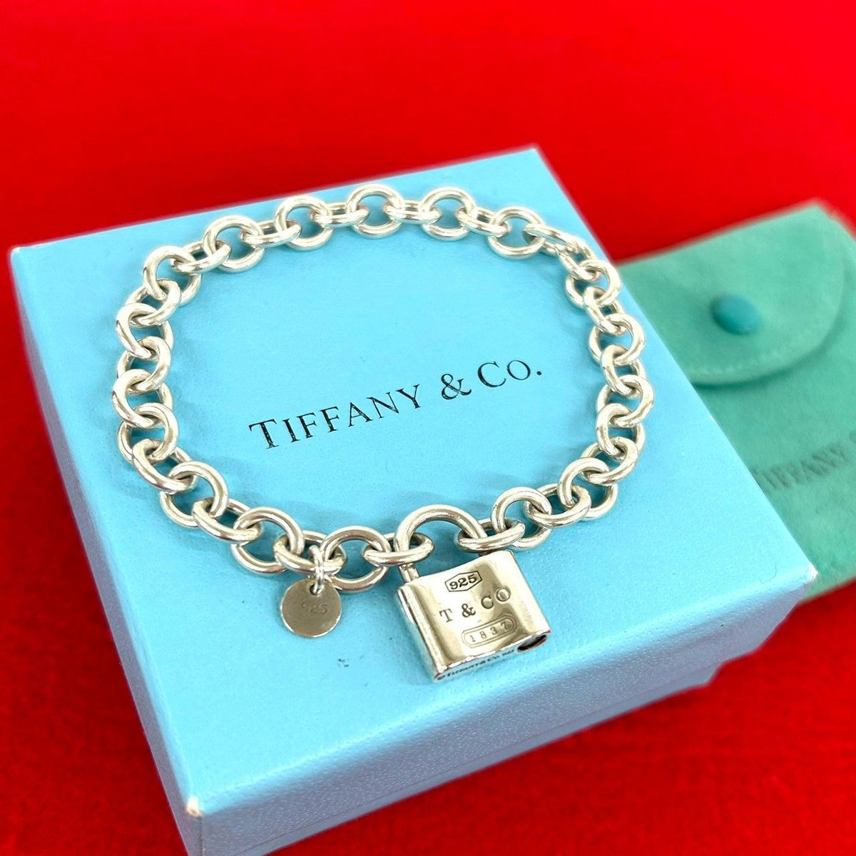Tiffany & Co Vintage Cadena Rock Bracelet 1837 925 Sterling Silver