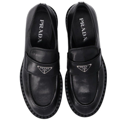 Prada Triangle Plate Loafers — view 4