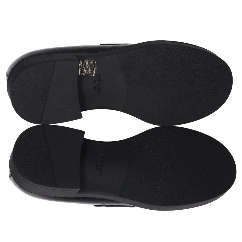 Prada Triangle Plate Loafers — view 3