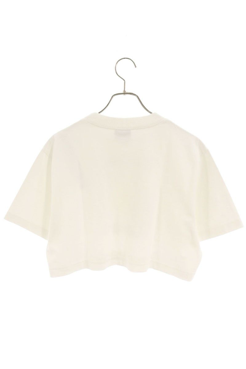 Balenciaga Distressed Logo Print Cropped T-Shirt XS — view 2