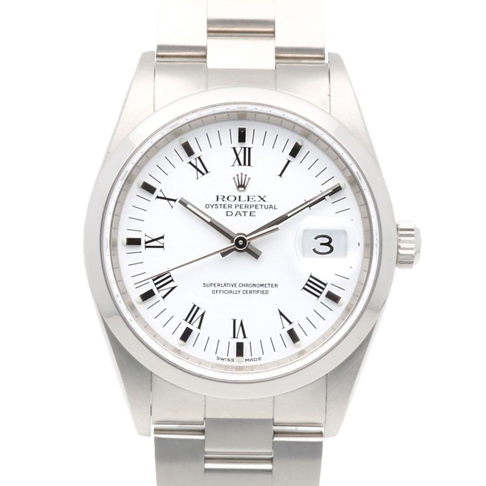Rolex Date Oyster Perpetual Watch Stainless Steel Automatic