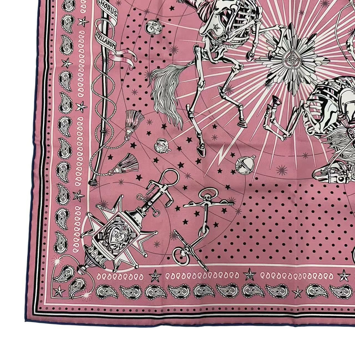 Hermes Scarf Silk Rust Stellarum Pink — view 5