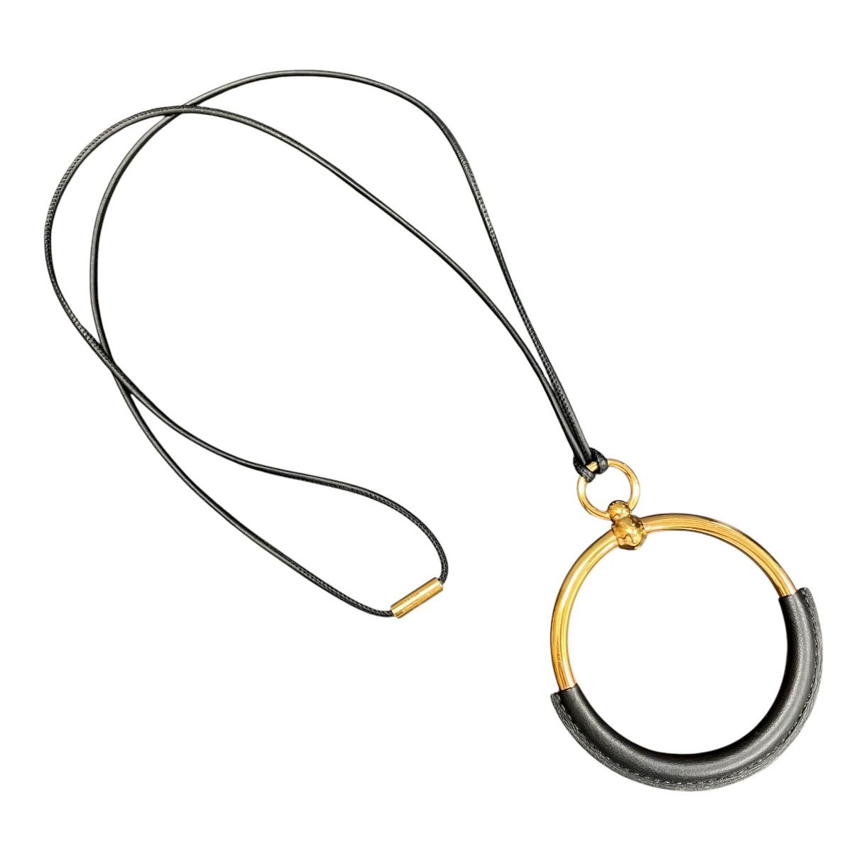 Hermes Loop Grand Necklace 80 Leather — view 3