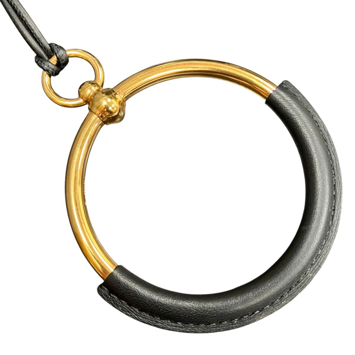 Hermes Loop Grand Necklace 80 Leather — view 4