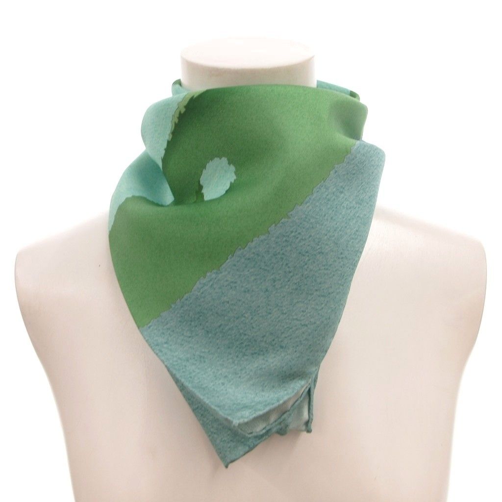 Bvlgari Scarf All Over Print Silk Green — view 4
