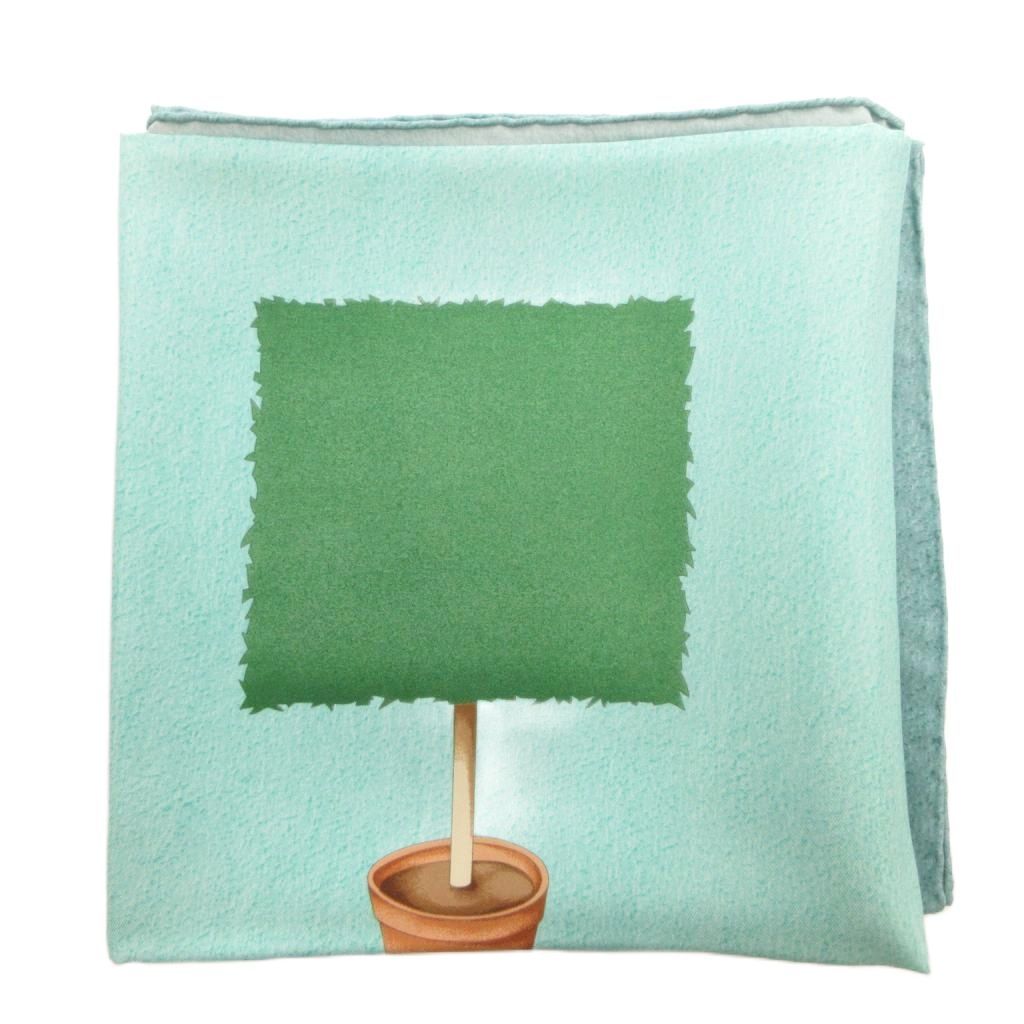 Bvlgari Scarf All Over Print Silk Green — view 3