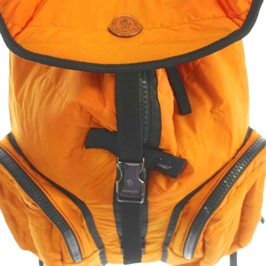 Moncler New Trick Backpack Nylon Orange — view 4