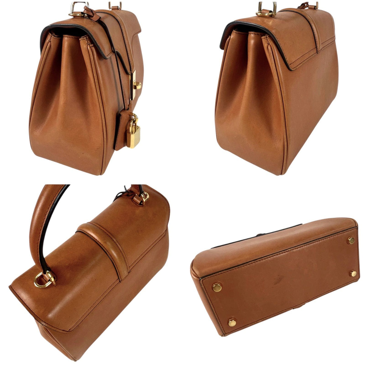 Celine Small 16 Bag Seize Handbag Brown — view 6