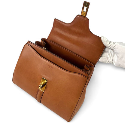 Celine Small 16 Bag Seize Handbag Brown — view 4