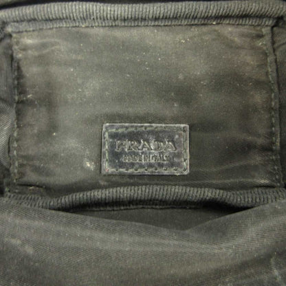 Prada Makeup Pouch Case Nylon Zip Around Black — view 4
