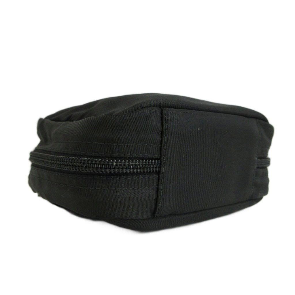 Prada Makeup Pouch Case Nylon Zip Around Black — view 6