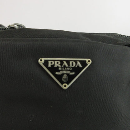 Prada Makeup Pouch Case Nylon Zip Around Black — view 7