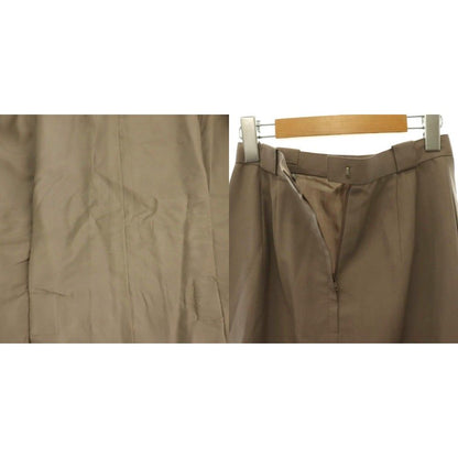 Dior Set Suit Collarless Jacket Pencil Skirt Wool 9 Mochabeige — view 7