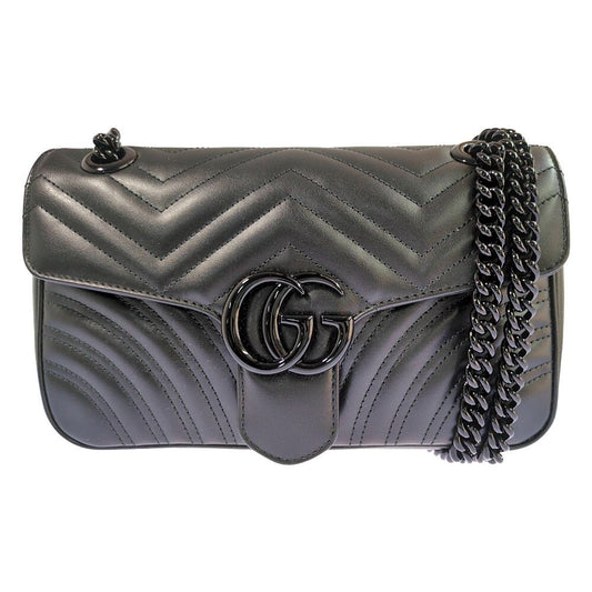 Gucci GG Marmont 2-Way Shoulder Bag Black