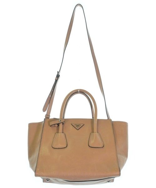 Prada Leather 2-Way Handbag Beige — view 3