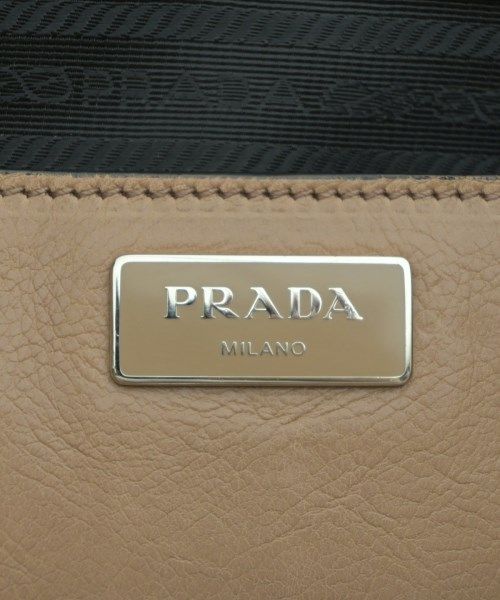 Prada Leather 2-Way Handbag Beige — view 5