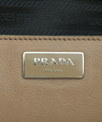 Prada Leather 2-Way Handbag Beige — view 5