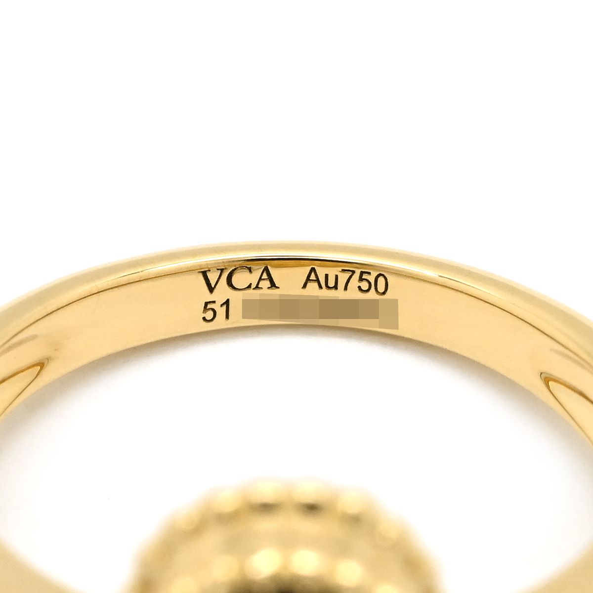 Van Cleef & Arpels Ring Vintage Alhambra Black Yellow Gold 51 Diamond Onyx — view 5