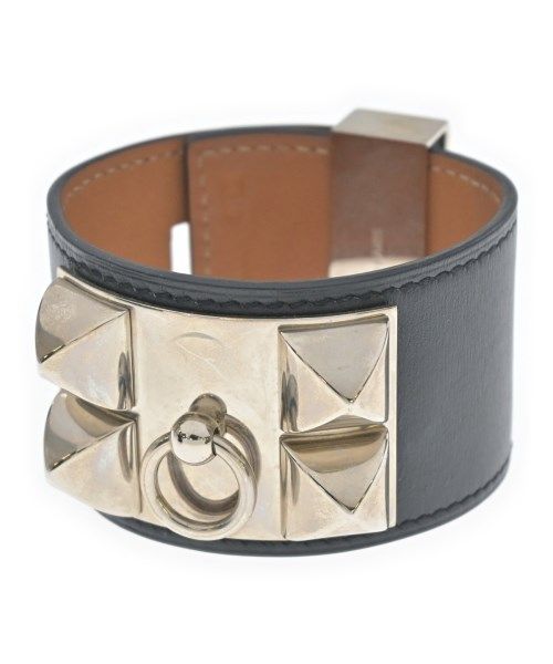 Hermes Collier de Chien Bracelet Bangle Silver