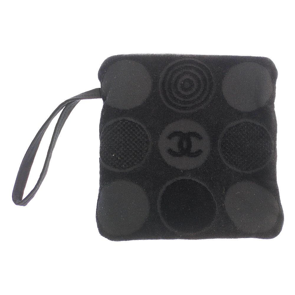 Chanel Dot CC Logo Travel Bag Black
