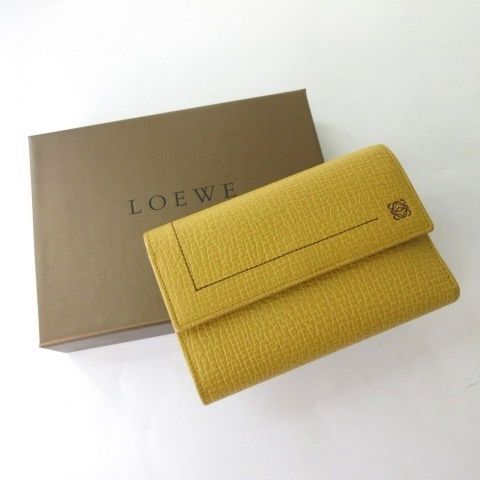 Loewe Trifold Wallet Yellow — view 8