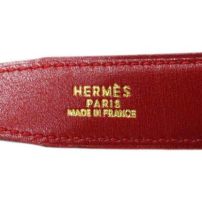 Hermes Belt Mini Constance Leather Black Red Gold 65 Reversible — view 5