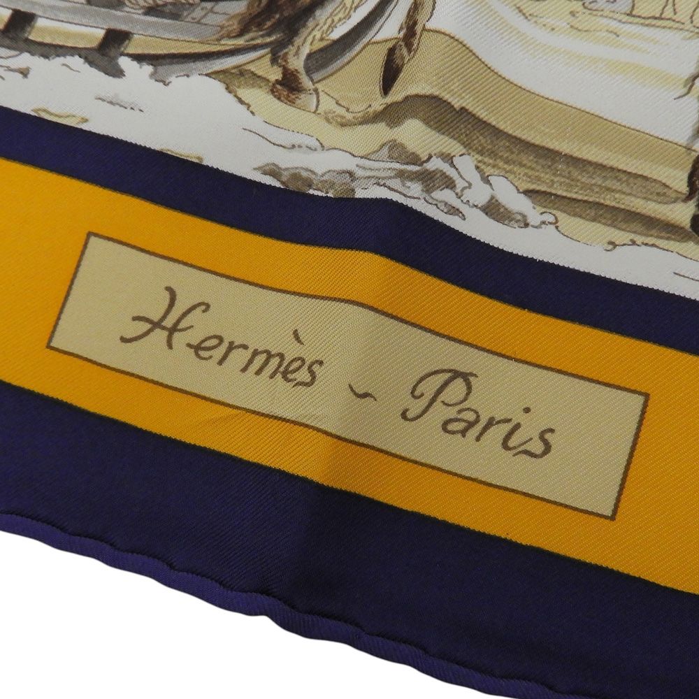 Hermes Carre 90 Voyage en Russie Russia Silk Scarf — view 6